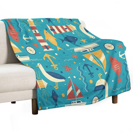 All At Sea Throw Blanket