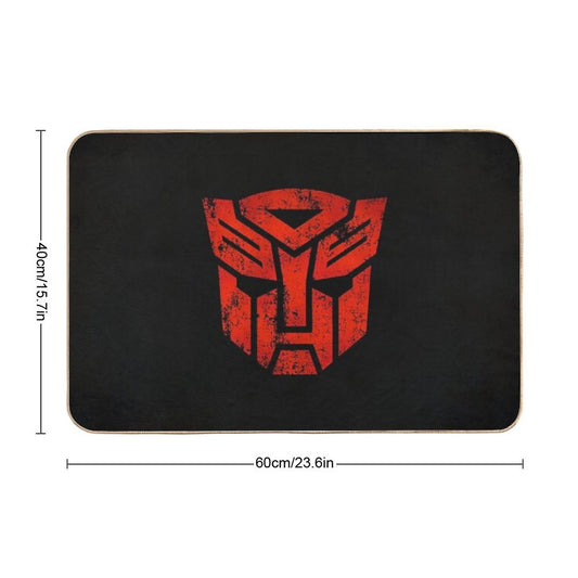 Autobots Logo · Distressed Bath Mat