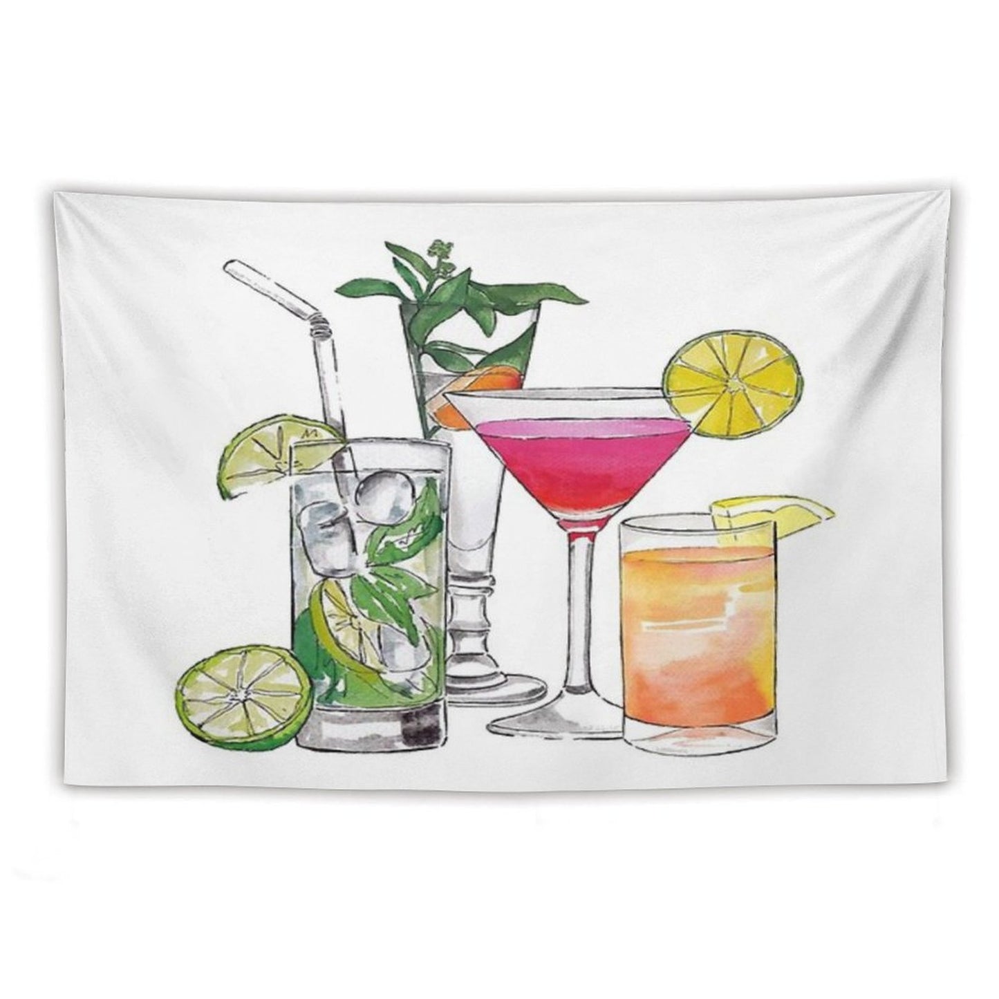 Alcohol Drinks Tapestry Tapestry