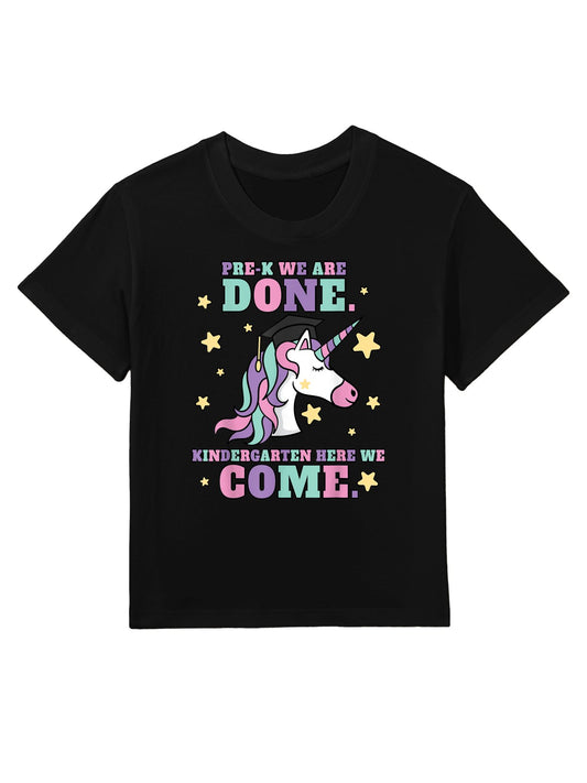 Girls Pre-K Graduation Magical Unicorn Kids T-Shirt
