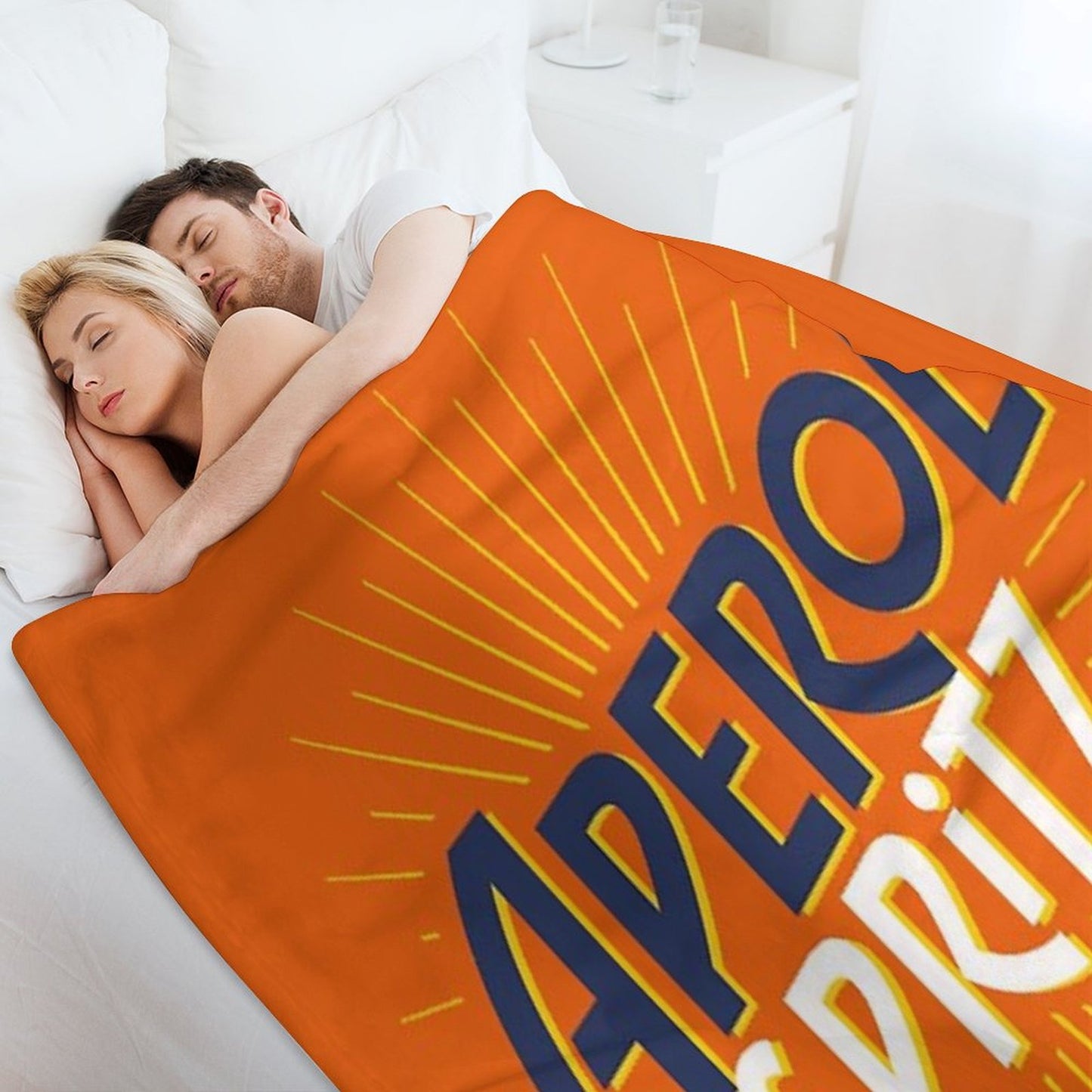 Aperol Spritz Orange Throw Blanket
