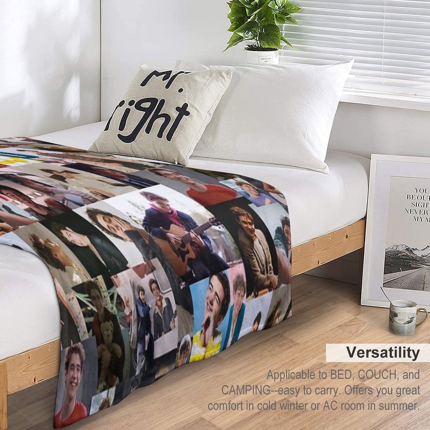 Joshua Bassett Collage Throw Blanket