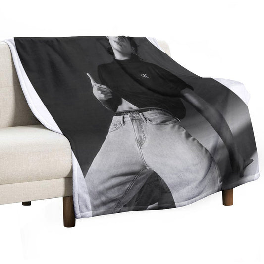Jungkook Calvin Klien Photoshoot Throw Blanket