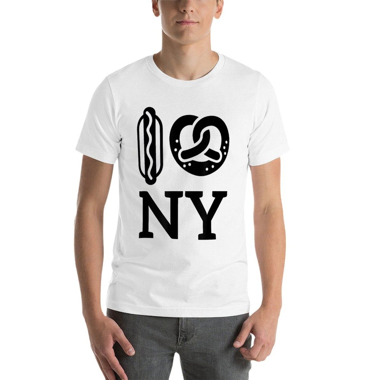 Hot Dog Soft Pretzel New York City NYC Classic T-Shirt