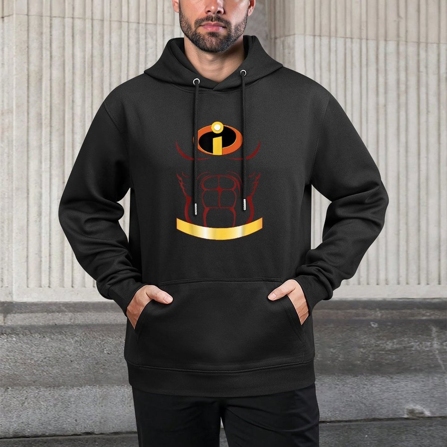 Disney Pixar The Incredibles Halloween Superhero Costume Versatile Streetwear Hoodie