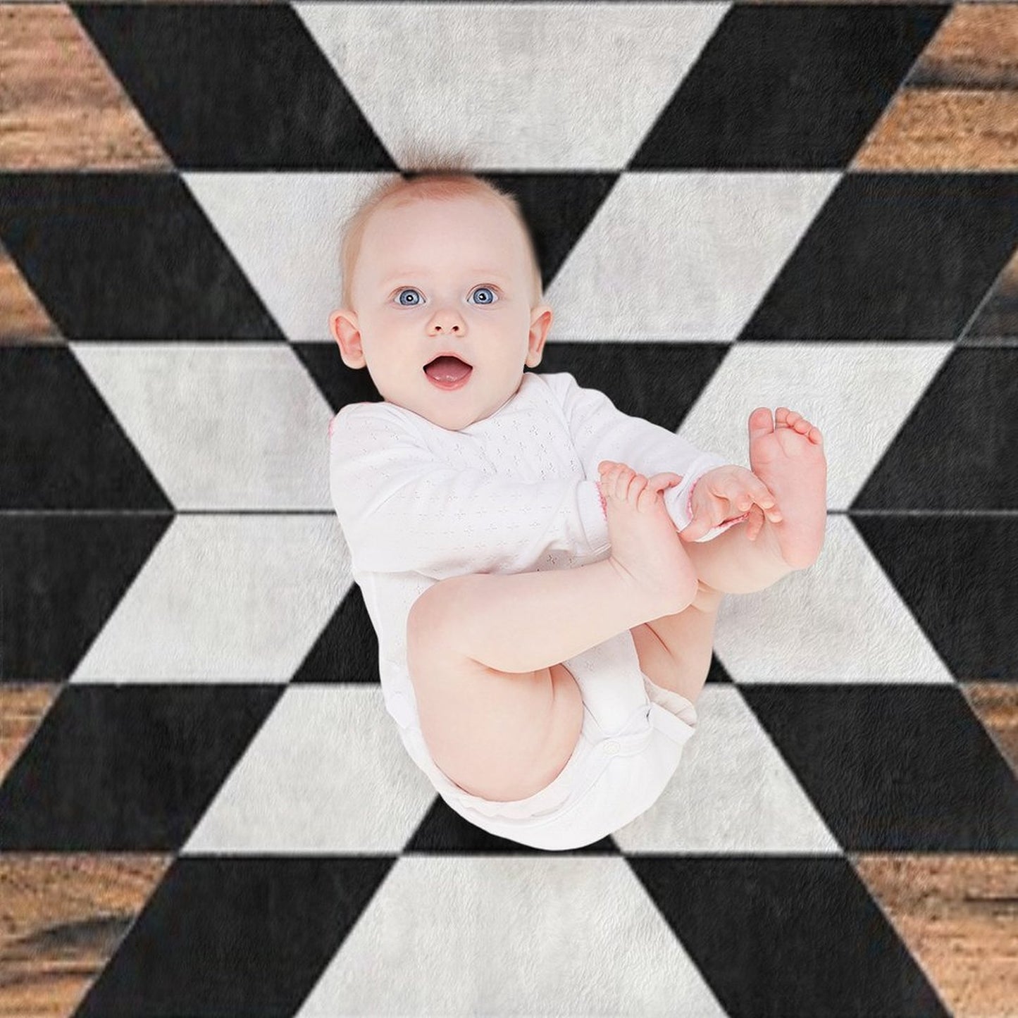 Urban Tribal Pattern No.13 - Aztec - Concrete And Wood Throw Blanket