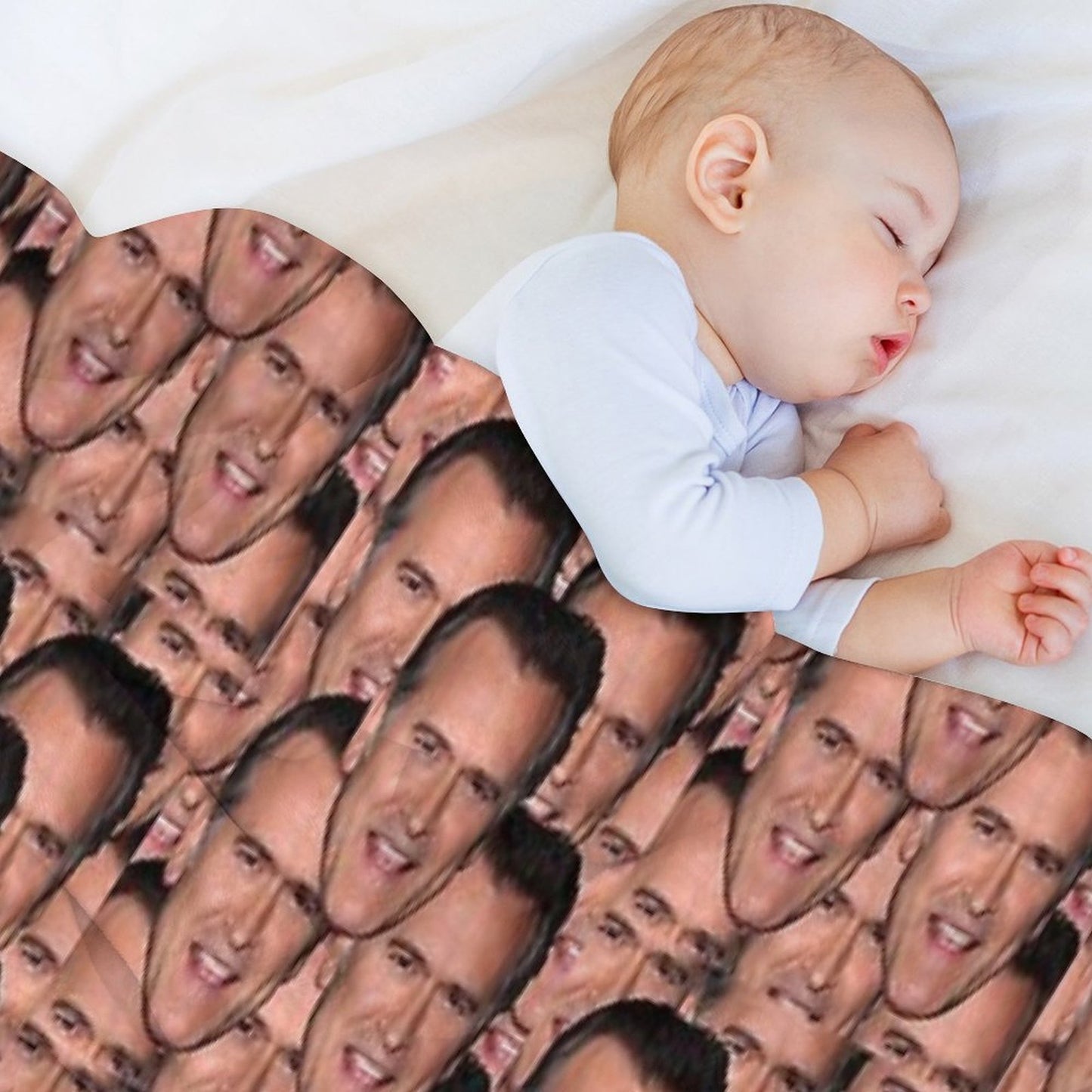 Bruce Campbell Evil Dead Head Shot Throw Blanket