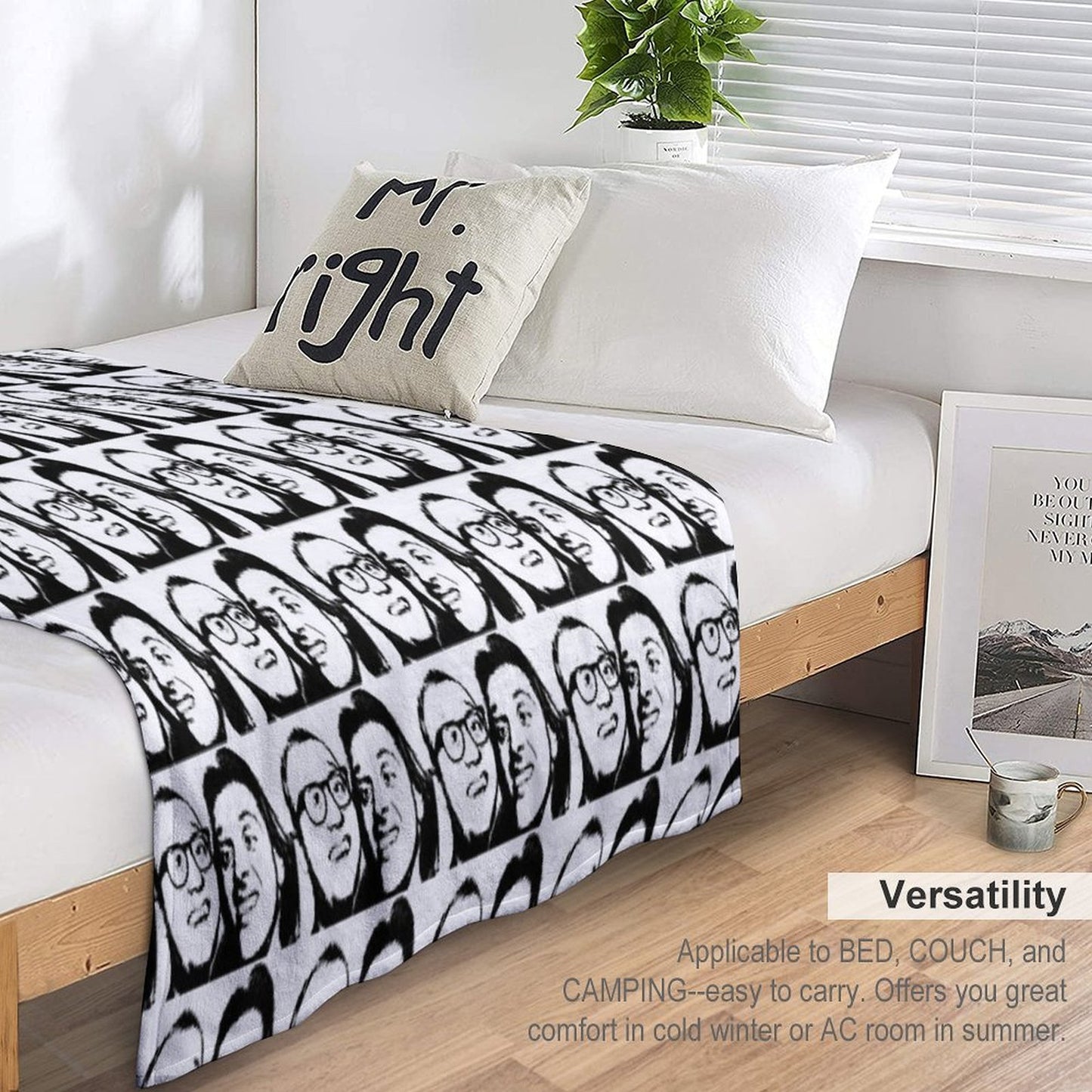 Rik Mayall And Ade Edmondson Throw Blanket