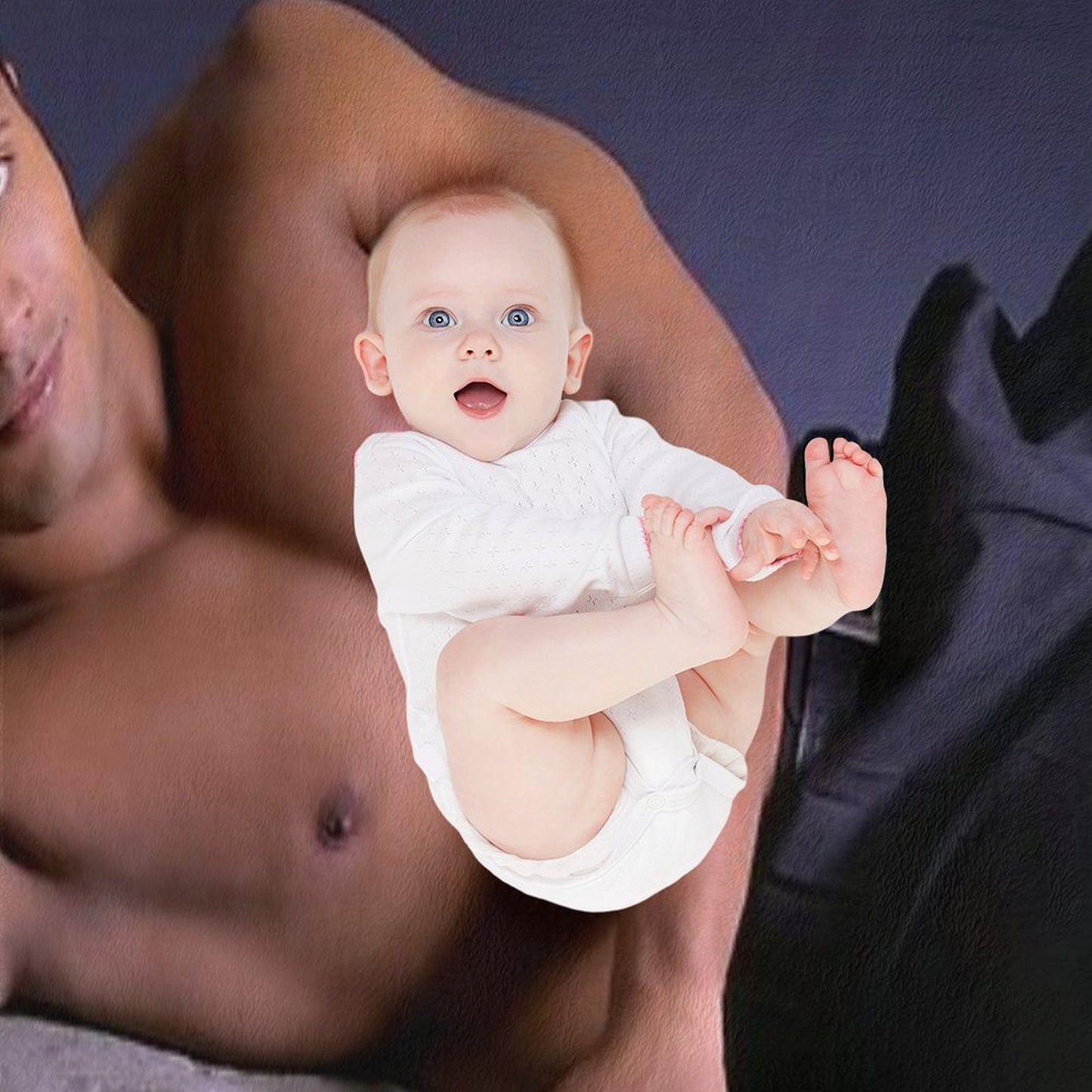 Dwayne Johnson on The Rock Throw Blanket