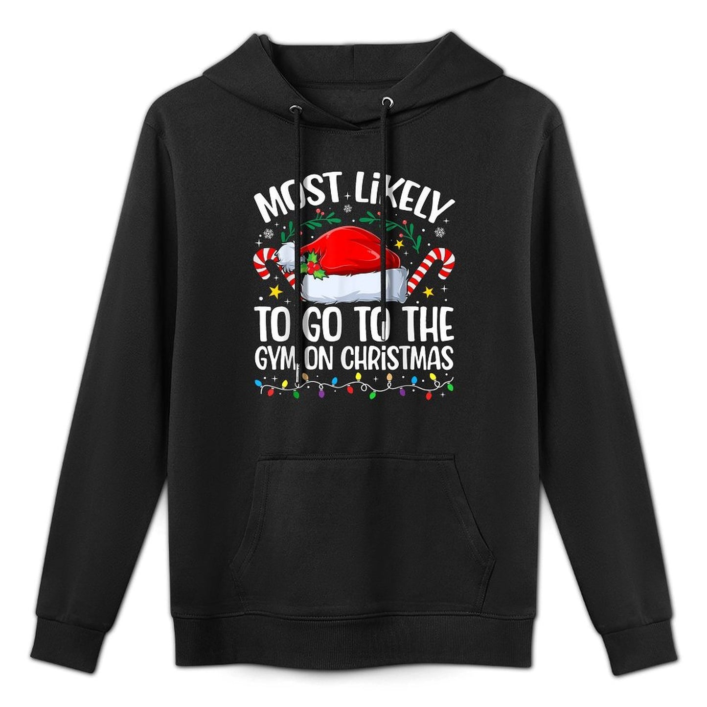 Family Christmas Most Likely to Go to The Gym On Christmas Casual Wear Hoodie