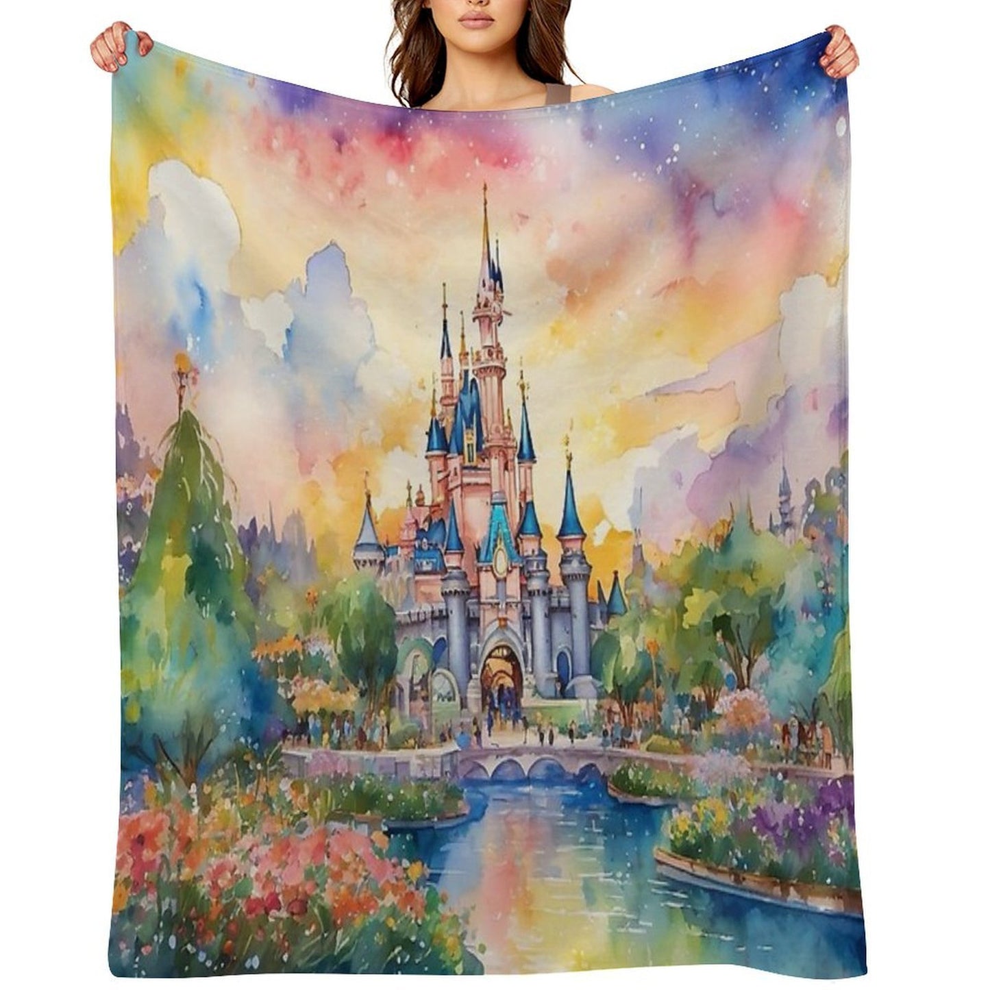 Happiest Place Throw Blanket