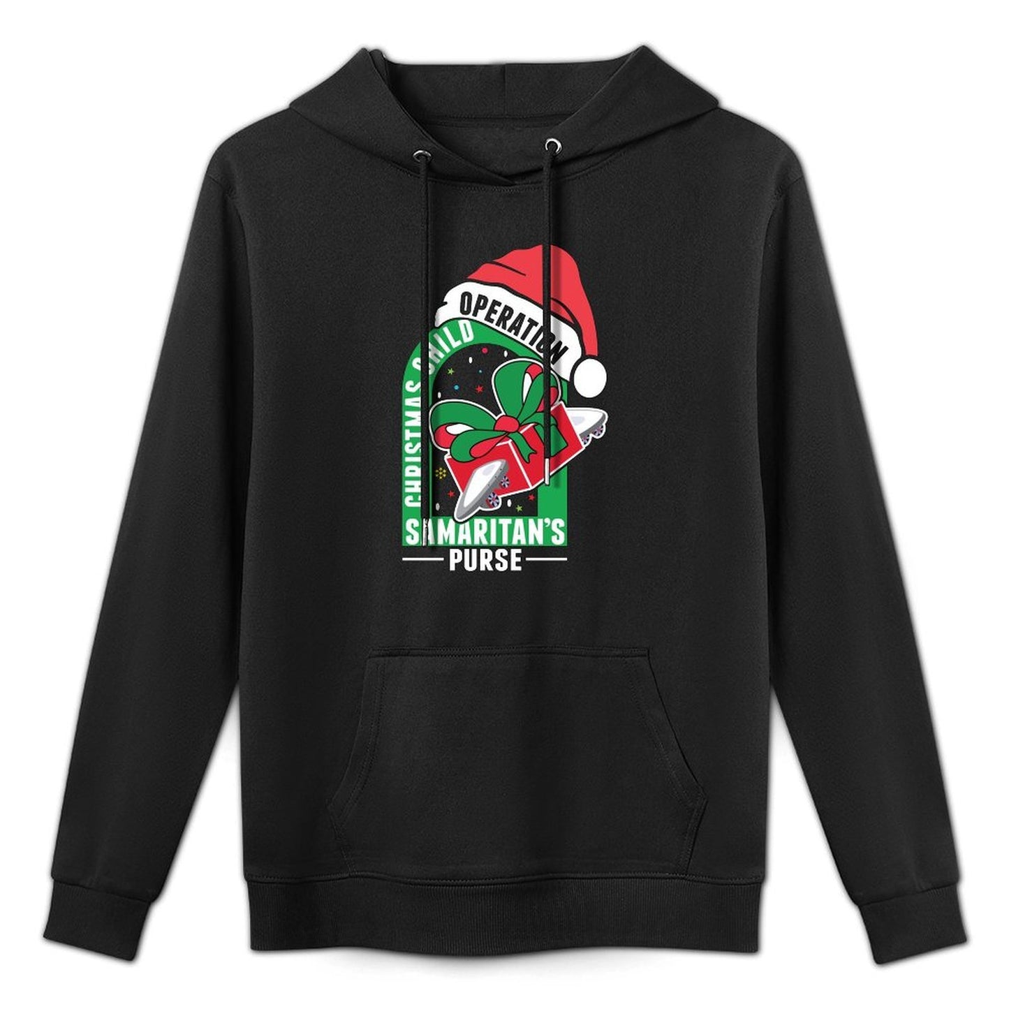 Operation Christmas Child Samaritans Purse X-Mas Santa Hat Unisex Design Hoodie