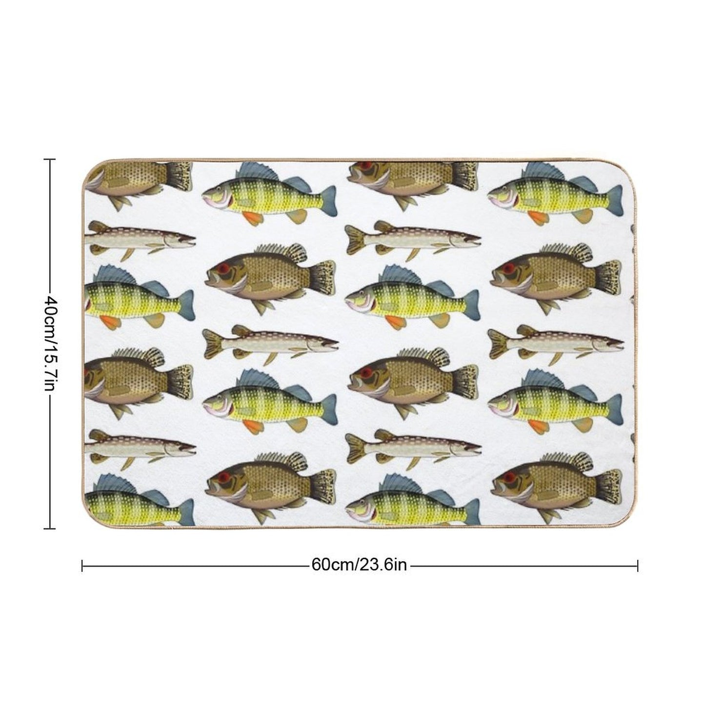 Lake Fish Trio Bath Mat