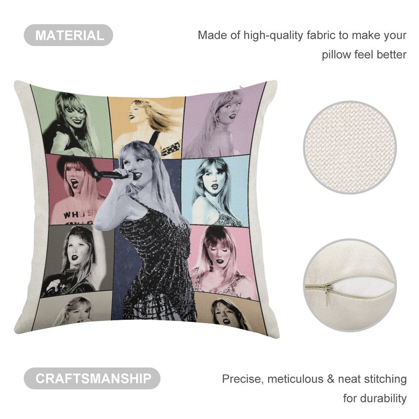 섹시한 Sweet Linen Throw Pillow Cover