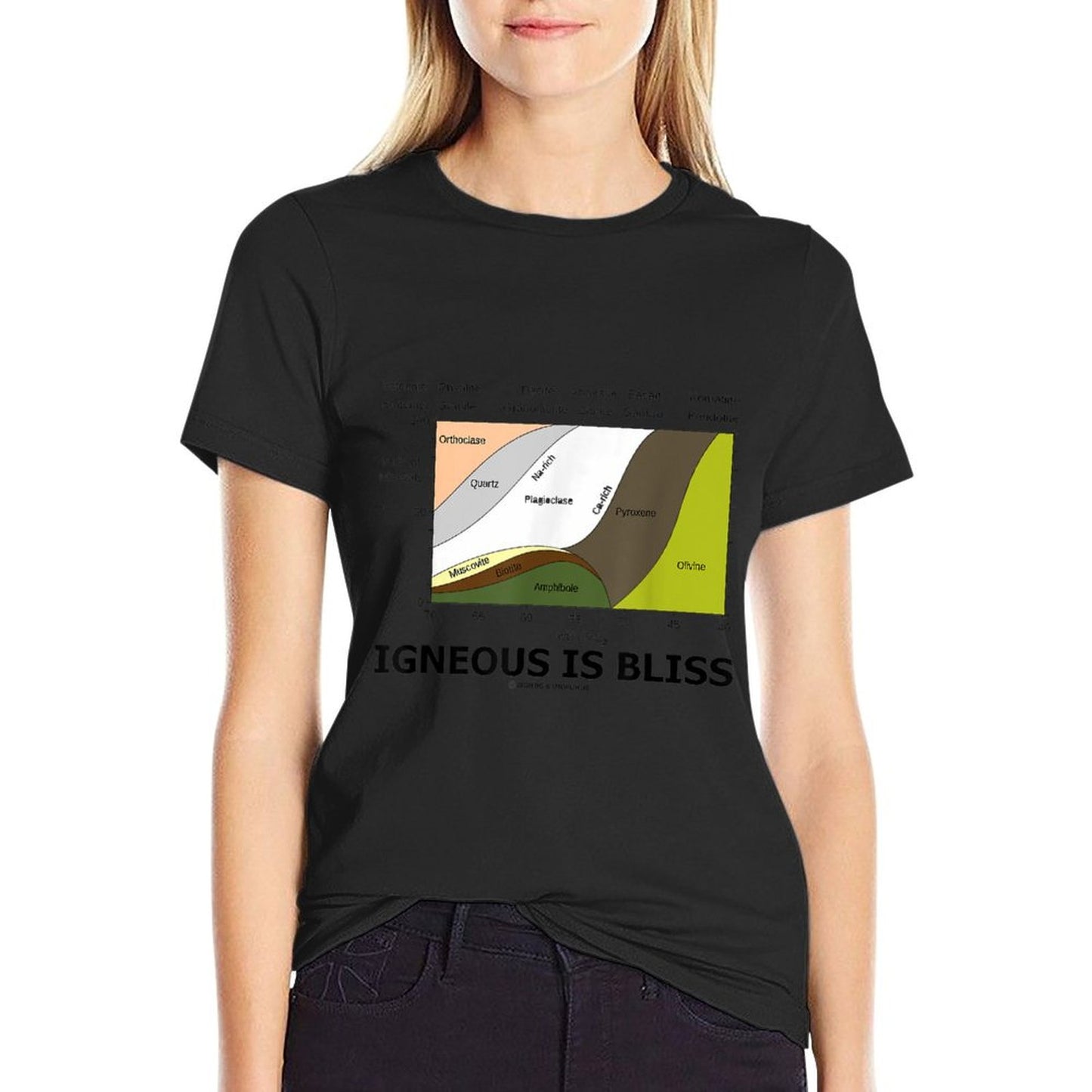 Igneous Is Bliss Geology Rock Geek Humor T-Shirt
