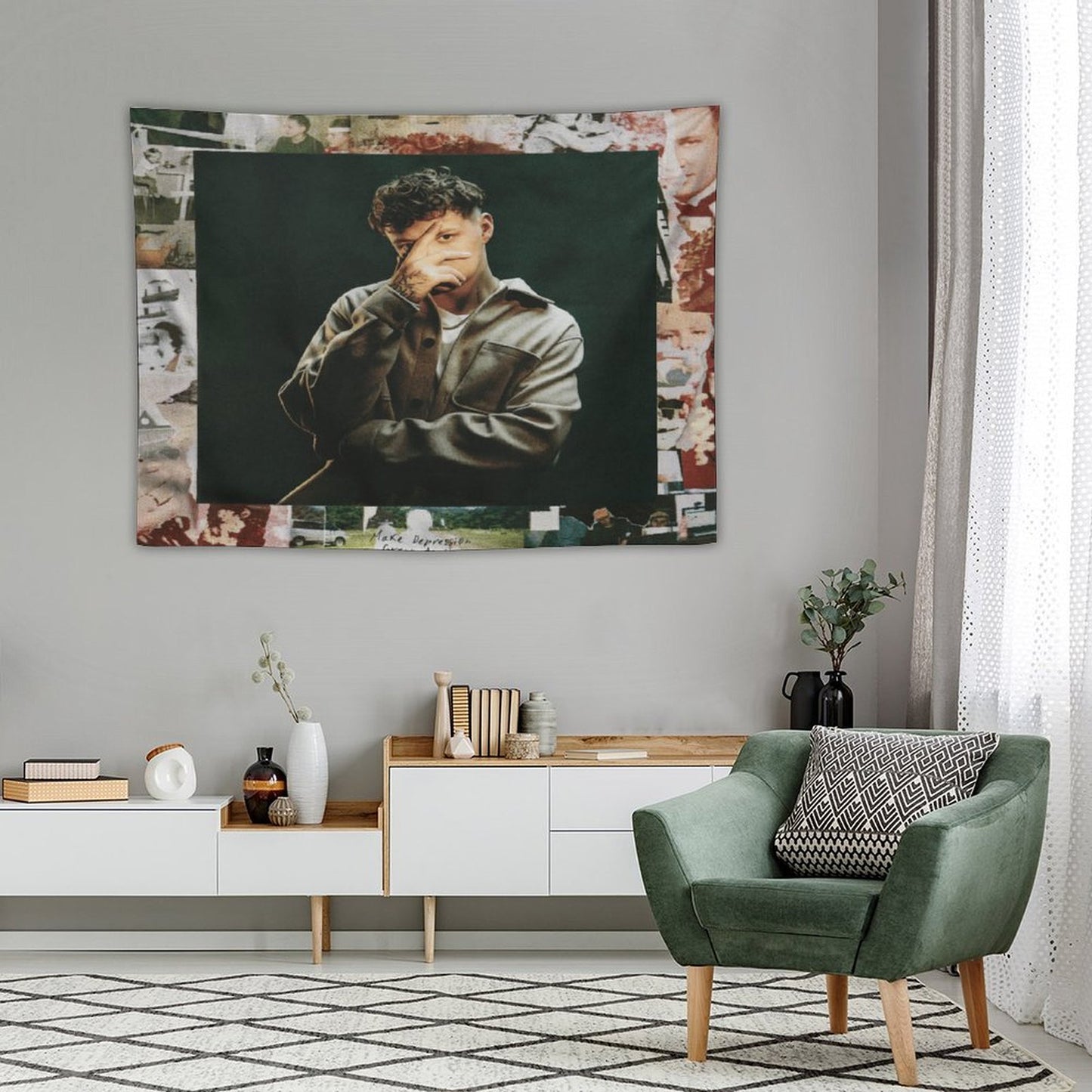 MAKE DEPRESSION GREAT AGAIN Tapestry