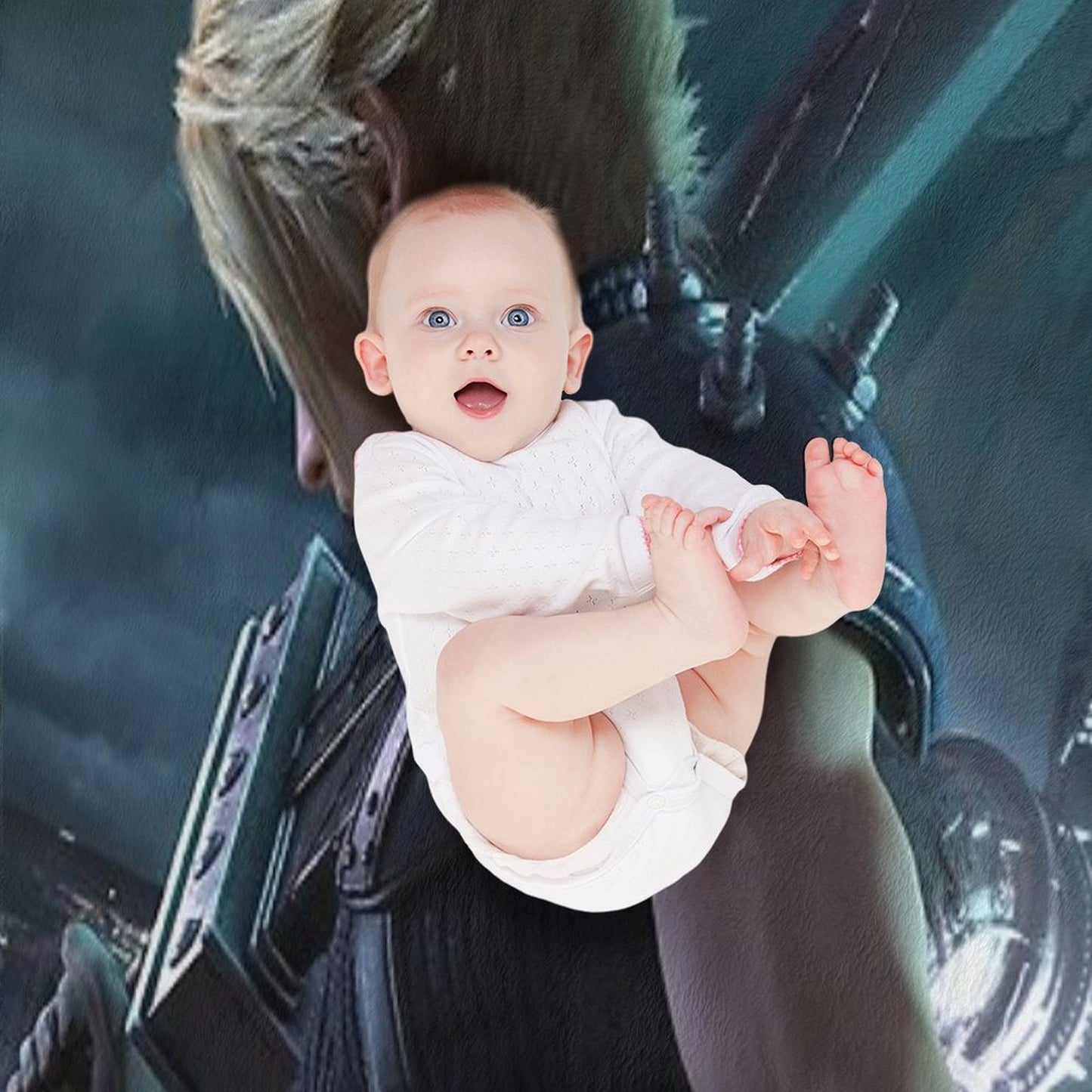 Cloud Final Fantasy VII Remake Throw Blanket