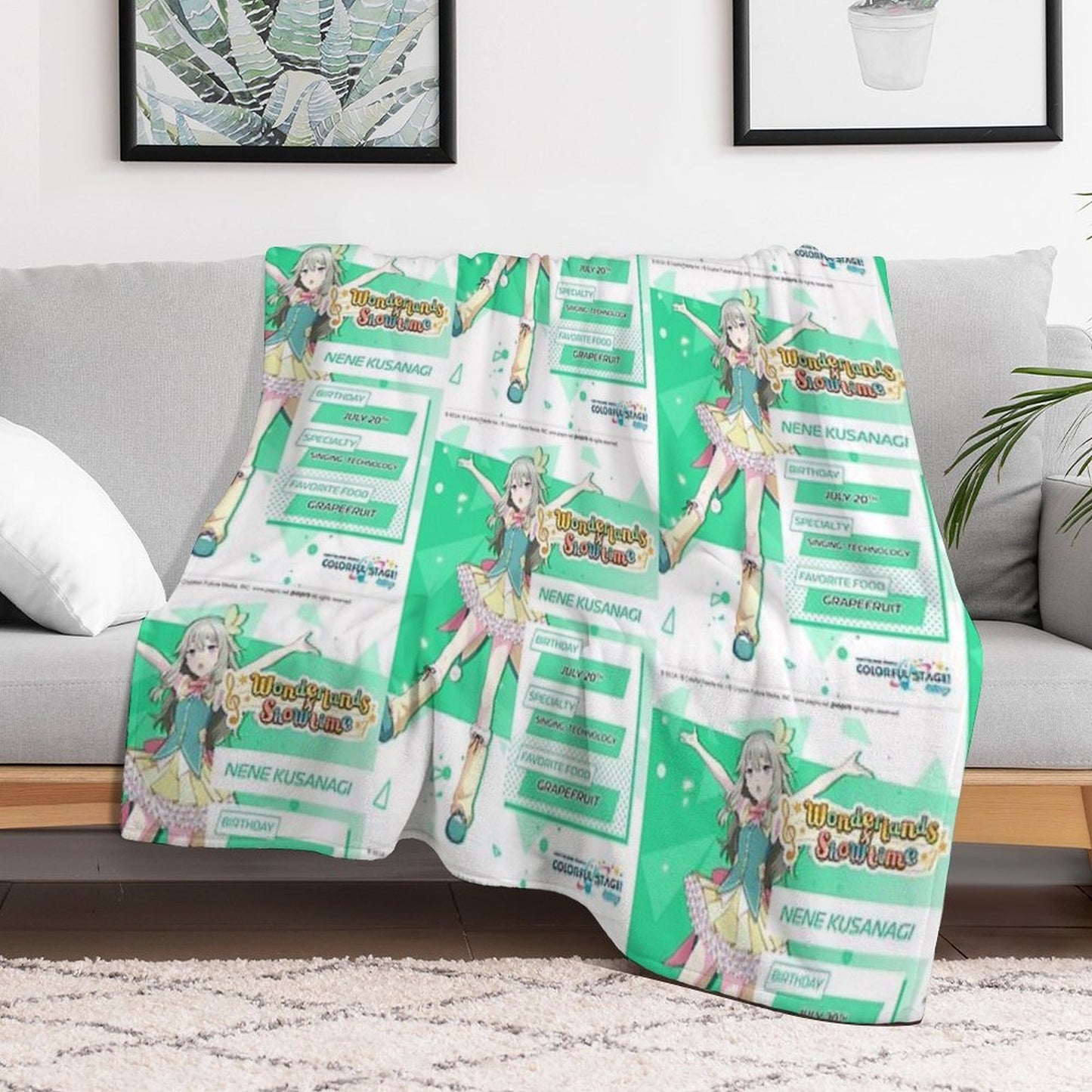 Nene Kusanagi Throw Blanket