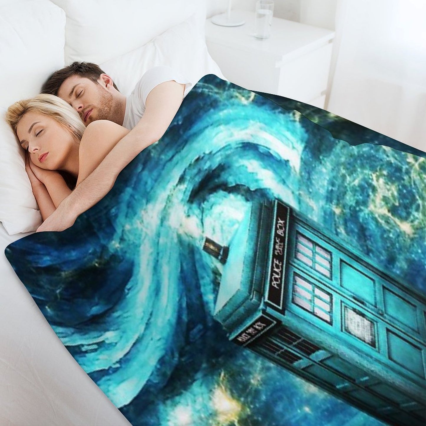 The Starry Night Throw Blanket