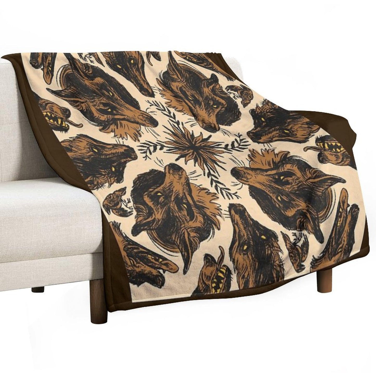 Canine Pattern Throw Blanket