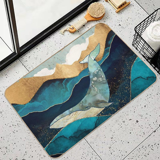 Blue Whale Bath Mat