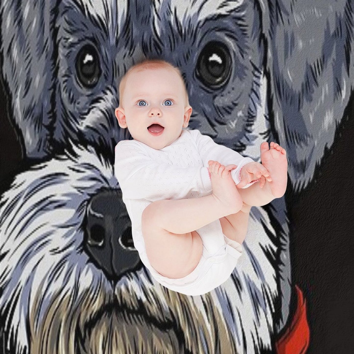 Miniature Schnauzer Throw Blanket