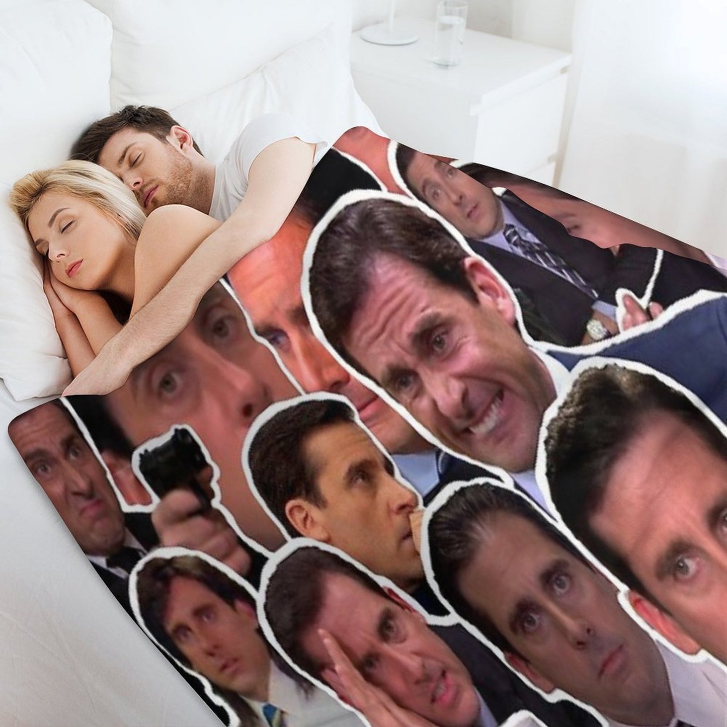 Michael Scott - The Office Collage Throw Blanket