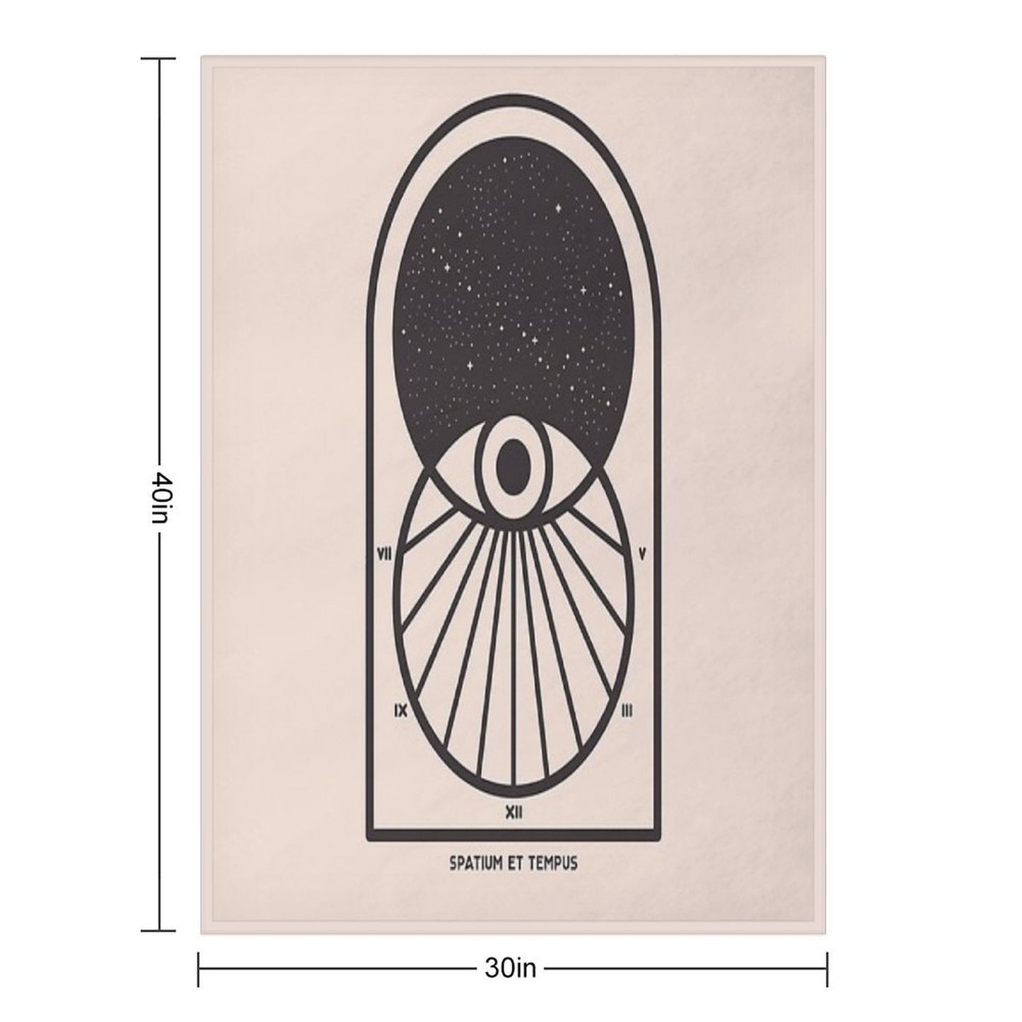 Space And Time Throw Blanket