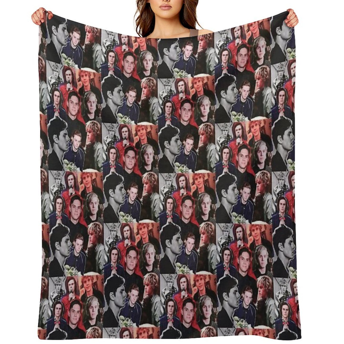 Evan Collage Throw Blanket