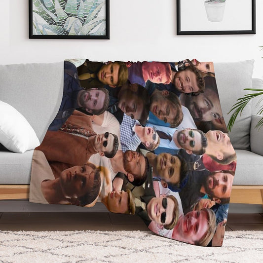 Chris Evans Photo Collage 2 Throw Blanket