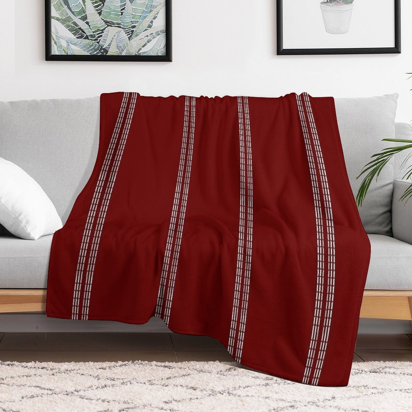 RED BALL CRICKET Throw Blanket