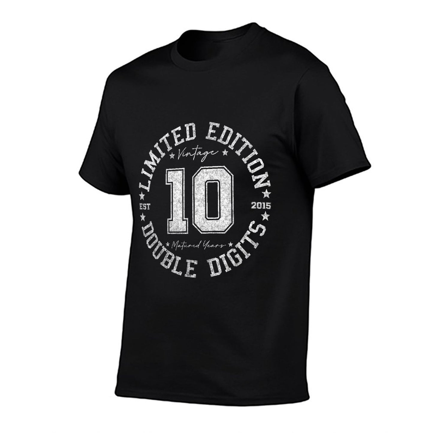 Official Double Digits 10 Year Old Gifts 10th Birthday 2015 T-Shirt