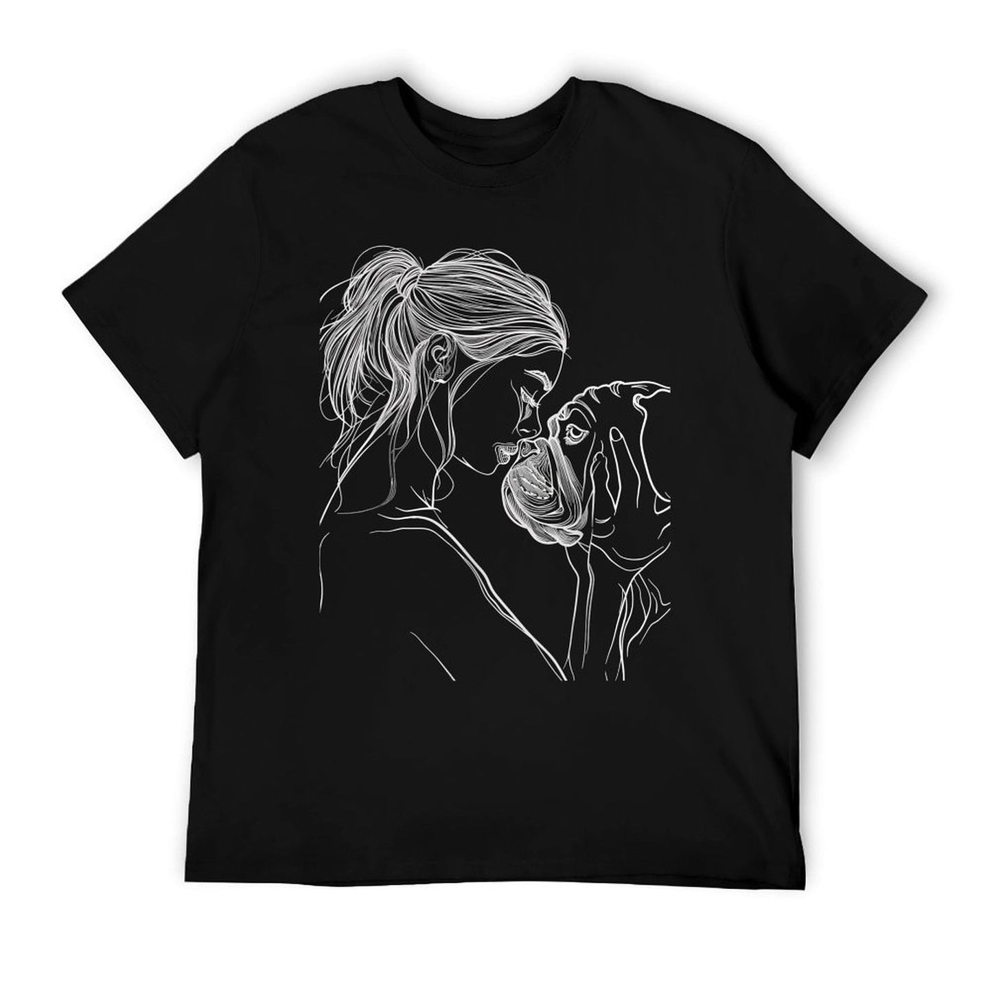 English Bulldog Mom Dog Art Mother's Day T-Shirt