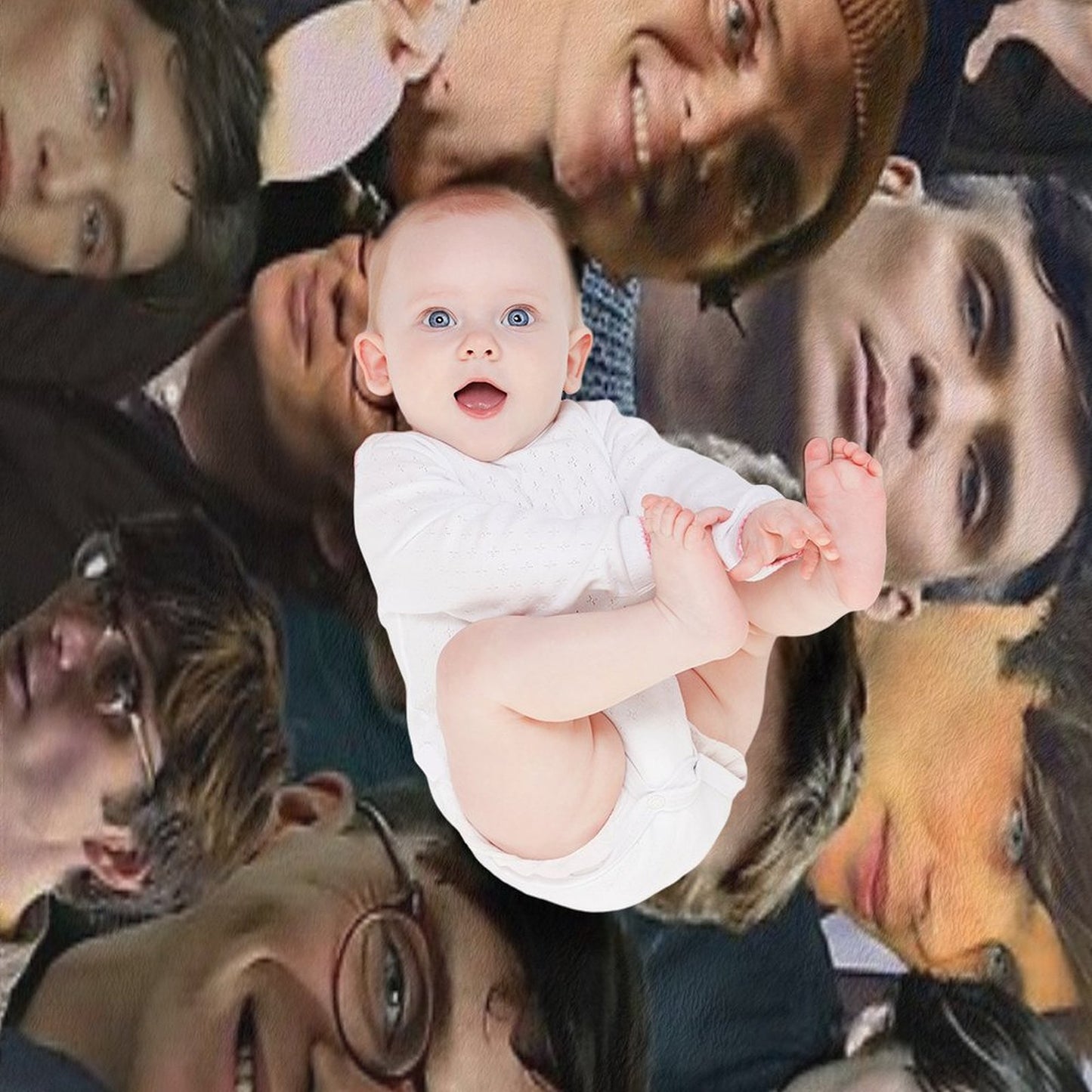 Cillian Murphy Photo Collage Throw Blanket