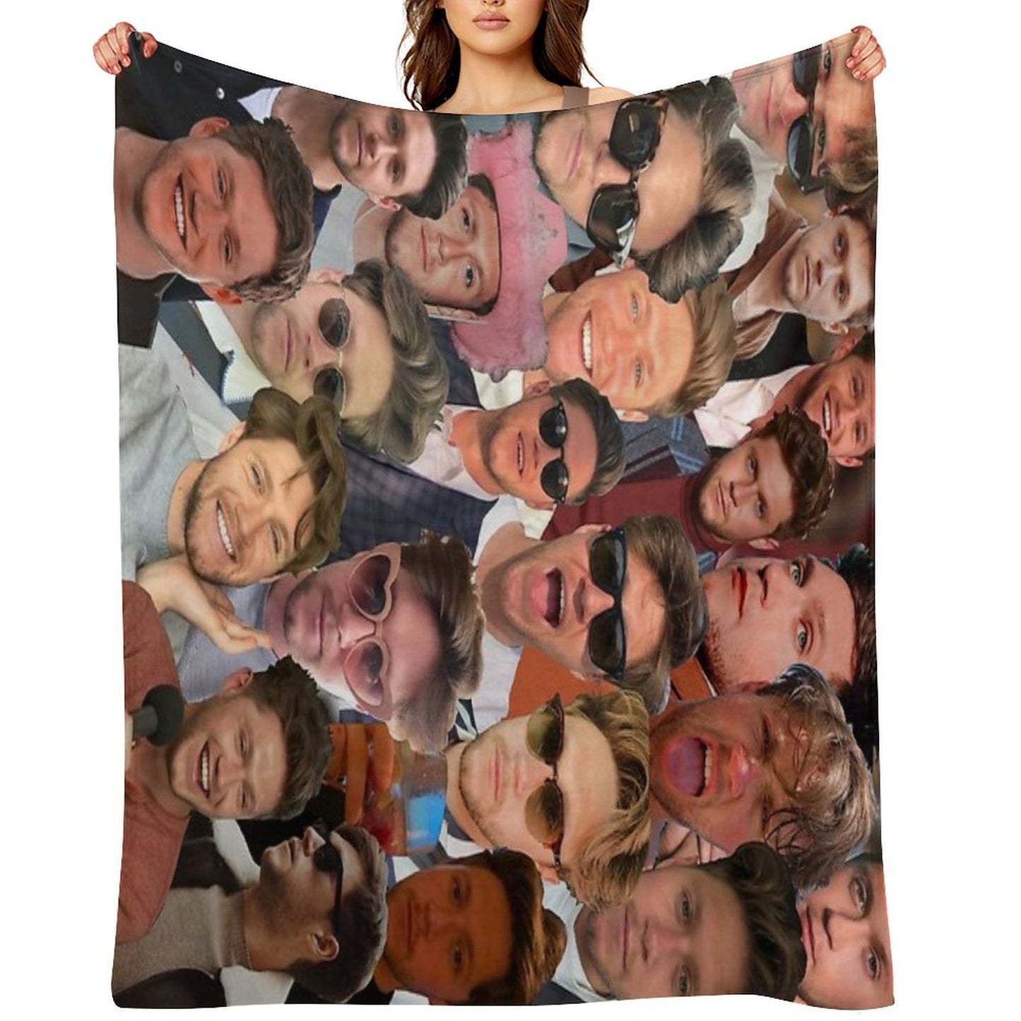 NiallHoran Photo Collage Throw Blanket