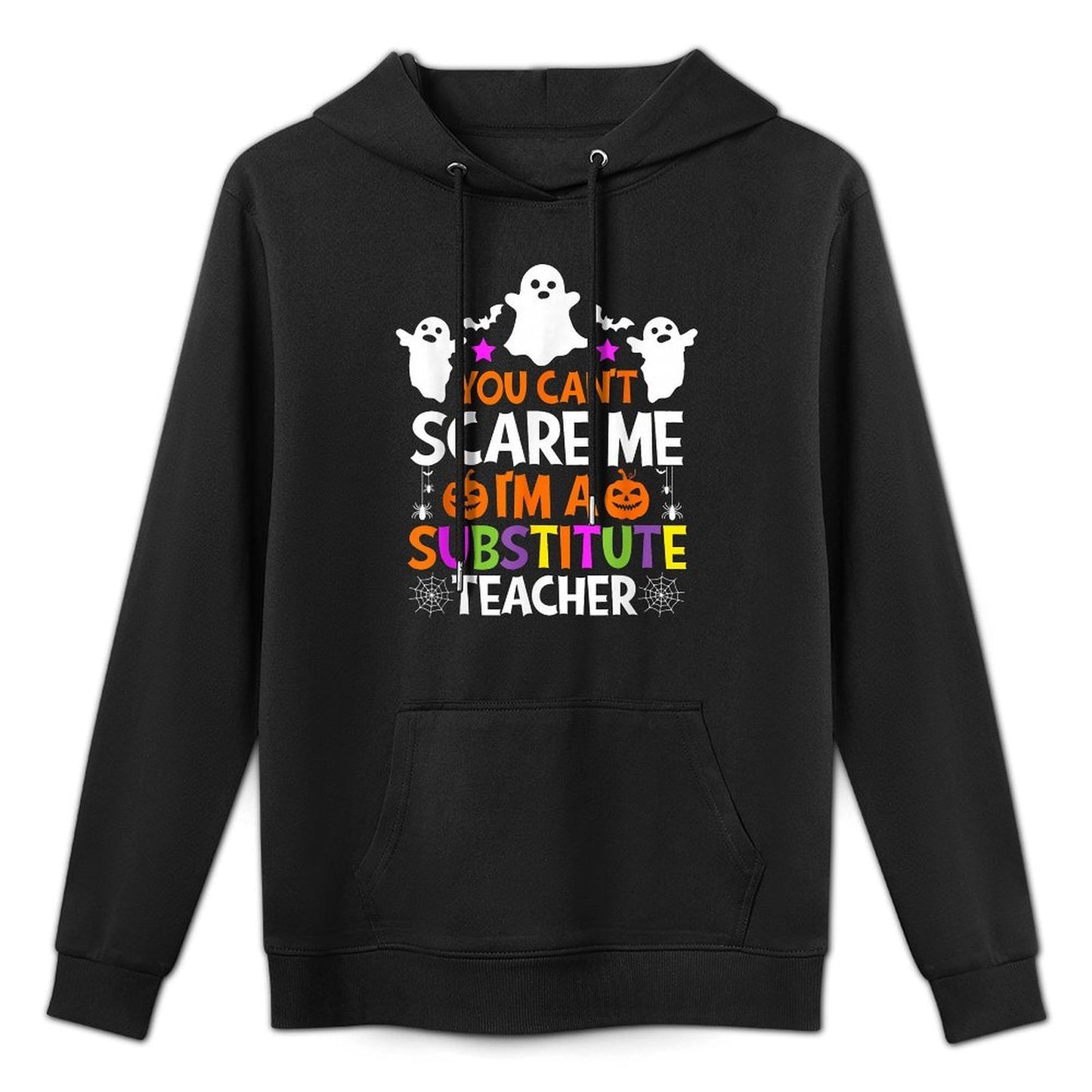 You Cant Scare Me Im A Substitute Teacher Halloween Pilling-Resistant Hoodie