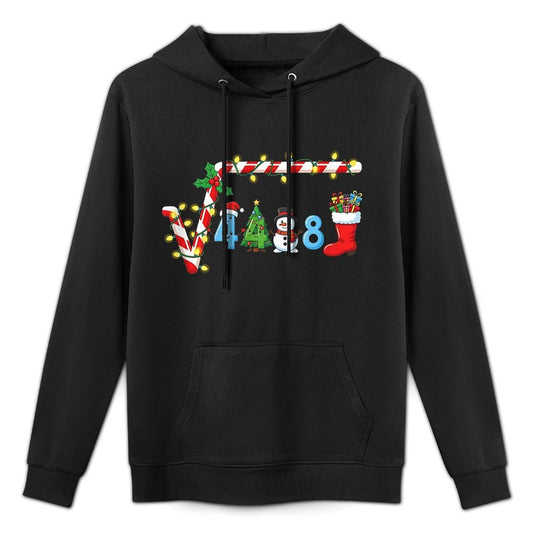 4489 Six Seven Christmas Funny 67 Meme Square Root Customizable Surface Hoodie