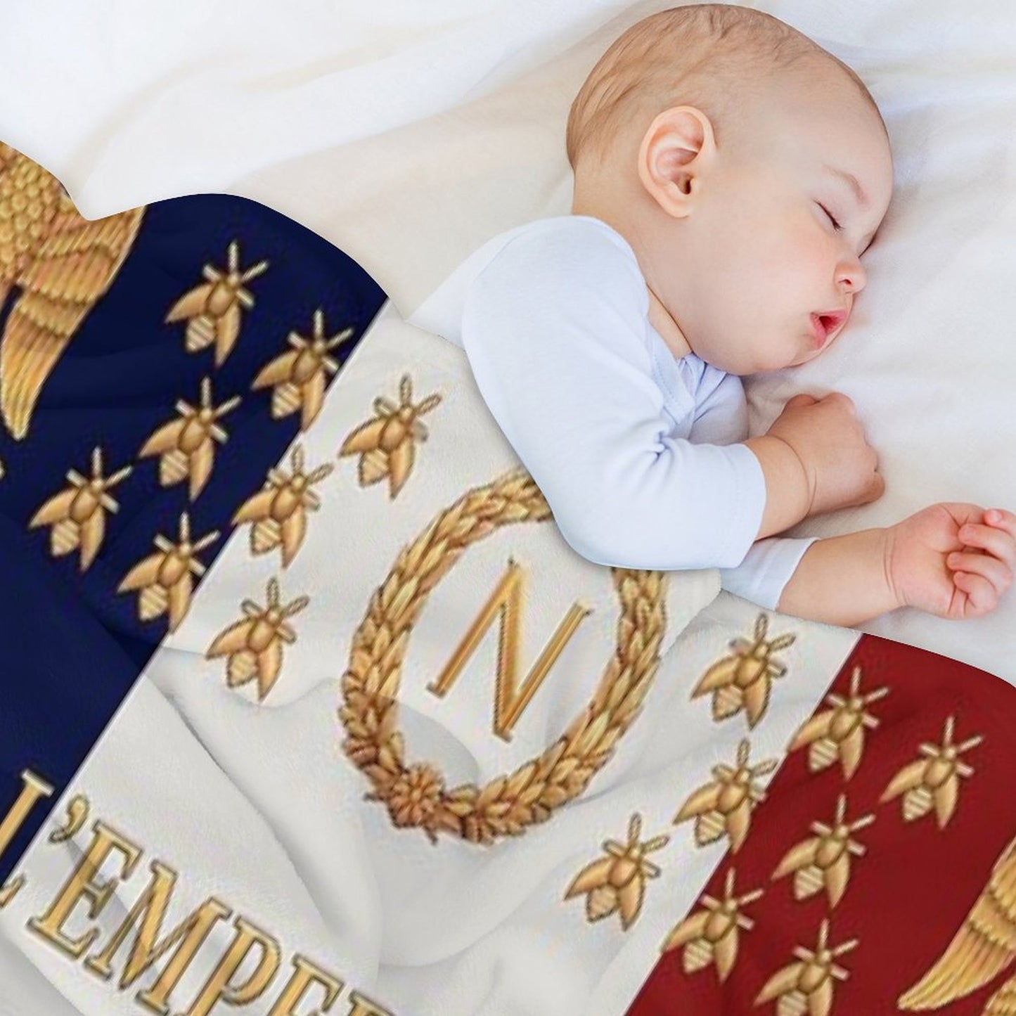 Napoleonic French 85th Regimental Flag Throw Blanket