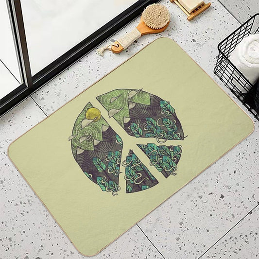 Peaceful Landscape Slip-Resistant Bath Mat