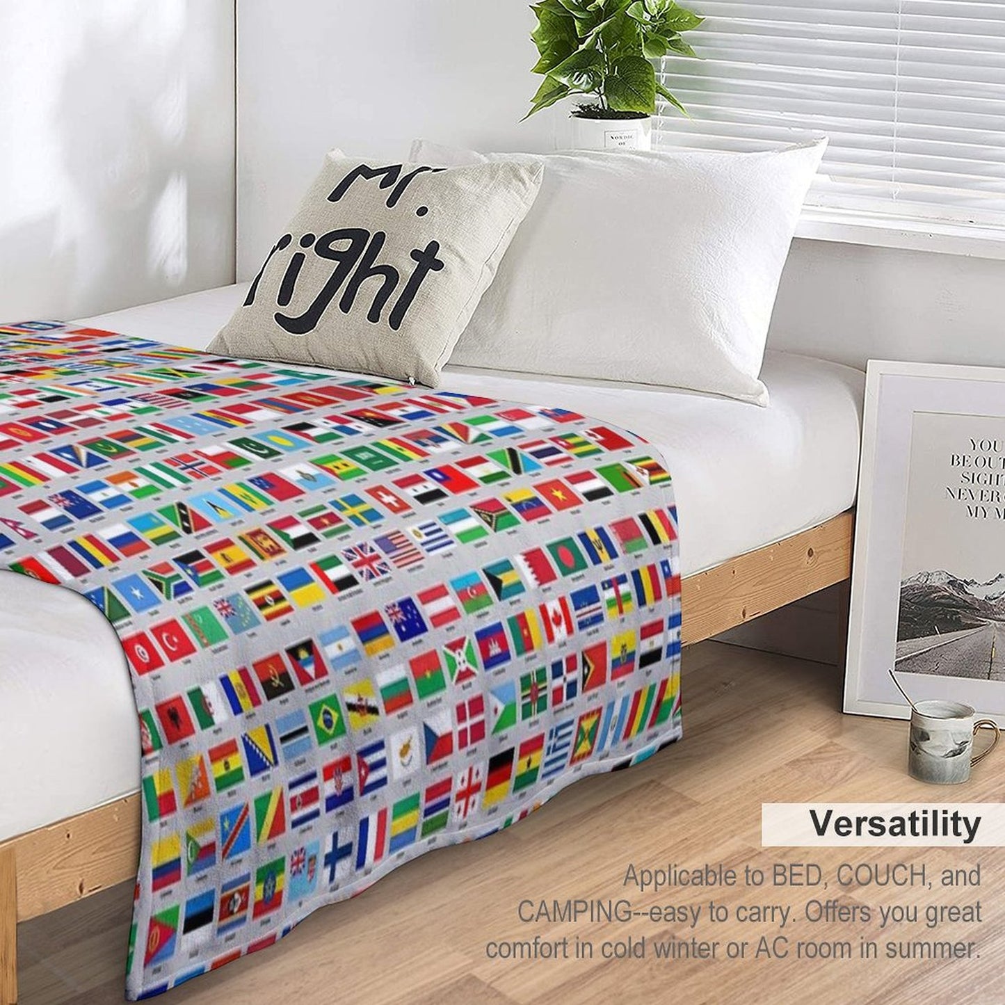 All of The Current World Flags Every Nation Throw Blanket