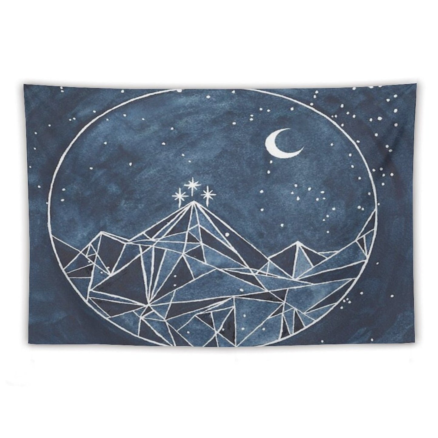 Night Court Moon And Stars Tapestry