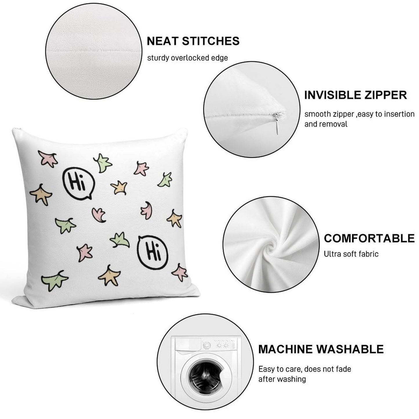 Heartstopper - Charlie And Nick - Hi Soft Ultra-Soft Texture Throw Pillow