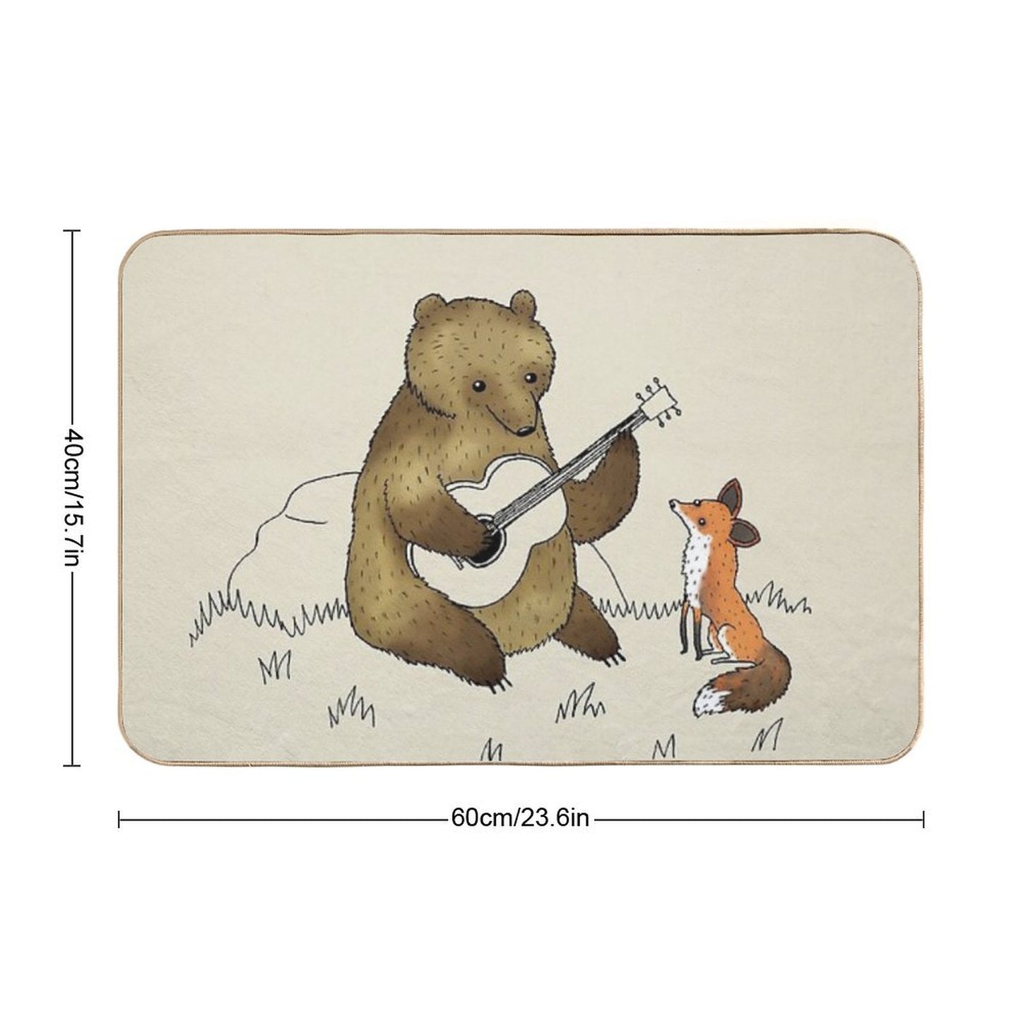 Bear & Fox Bath Mat