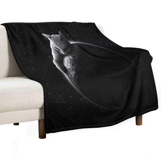 MOONCAT Throw Blanket