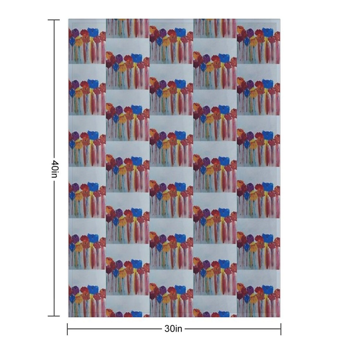 Abstract Bloom Throw Blanket