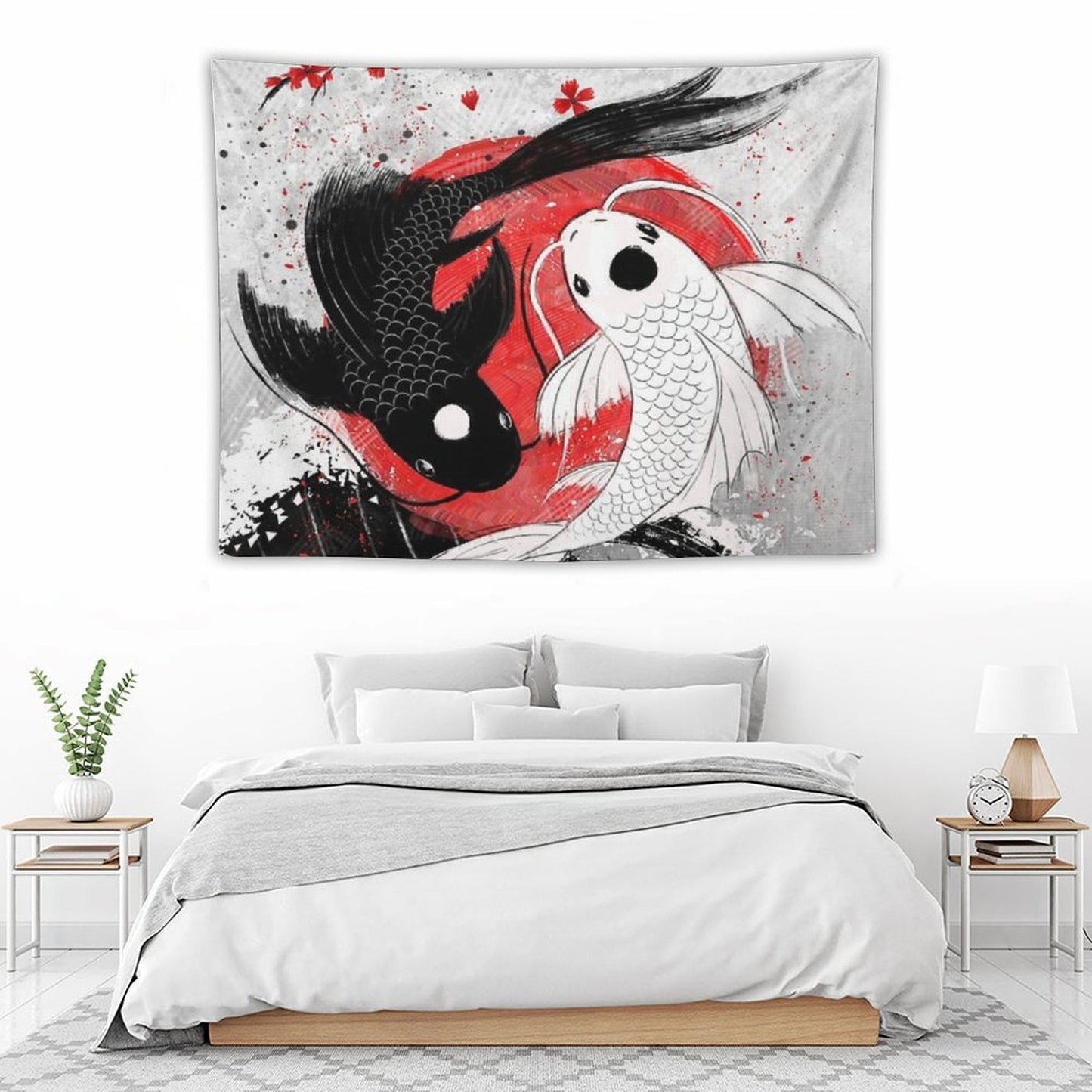 Koi Fish - Yin Yang Tapestry