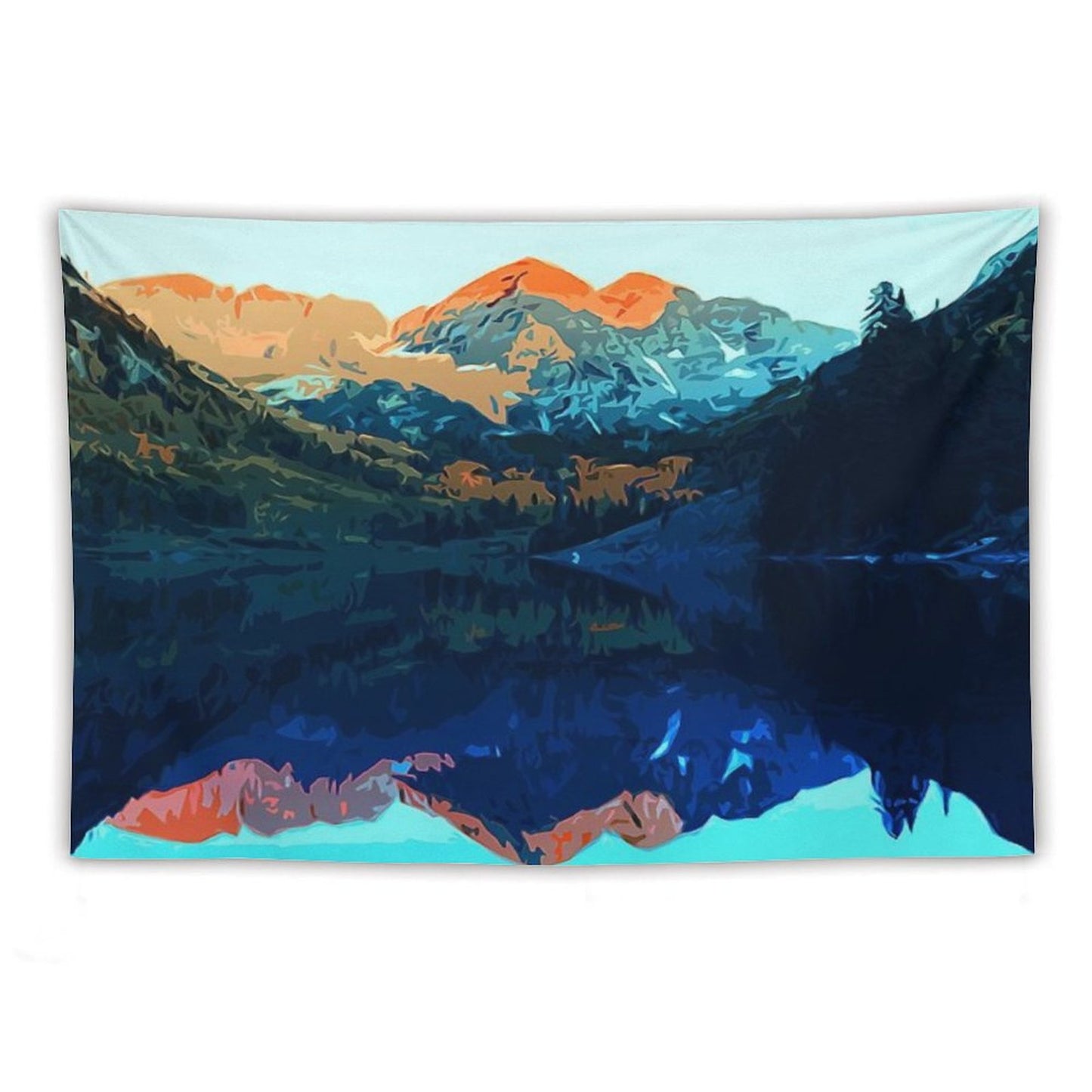 The Wonderful Maroon Bells - Landscapes of USA Tapestry