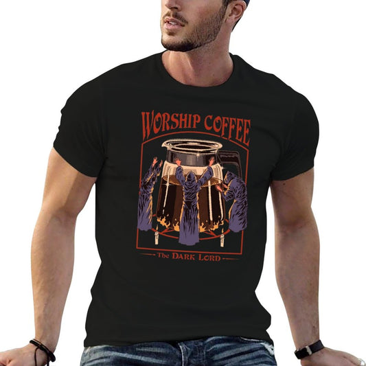 Worship Coffee Trendy Pattern T-Shirt