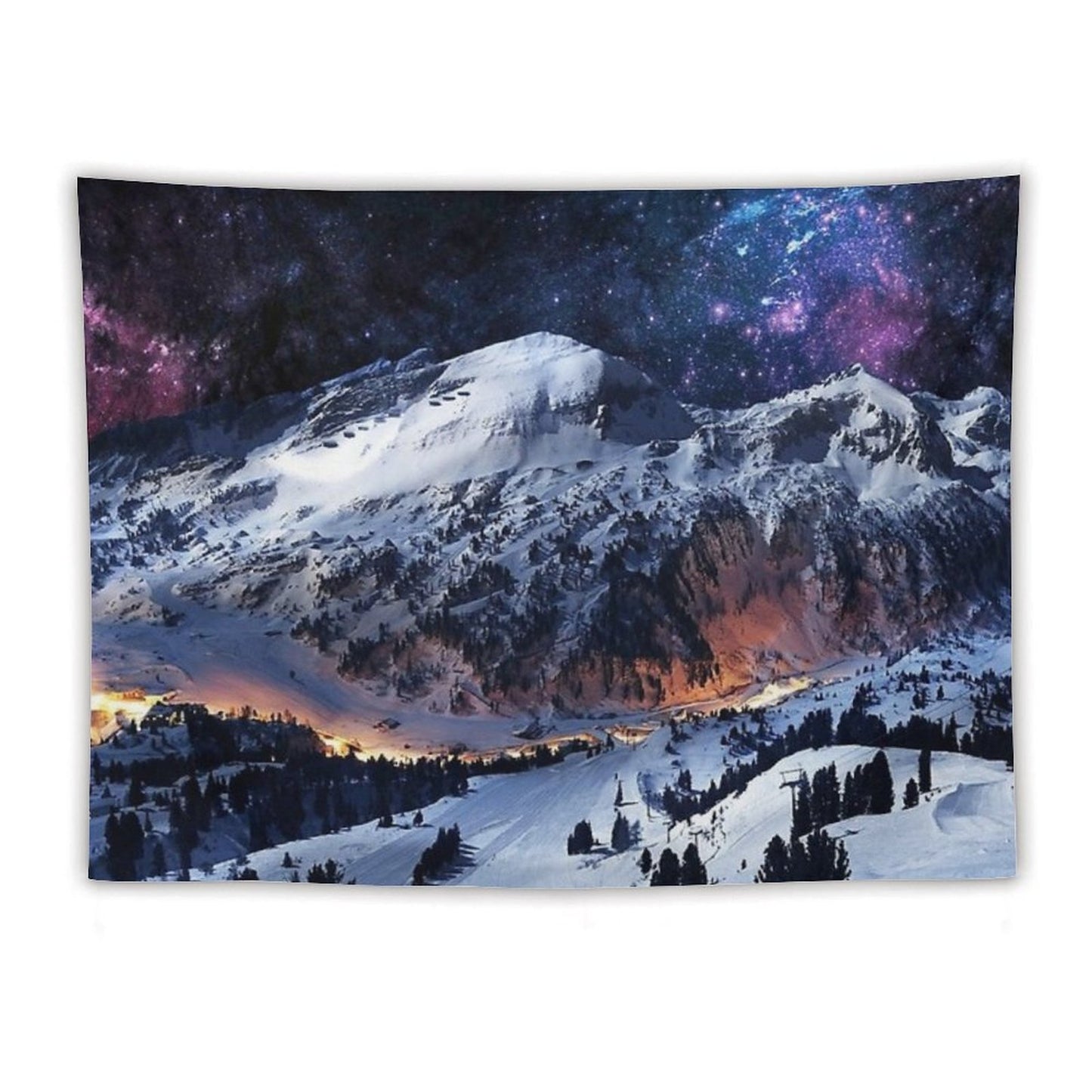 Mountain Calm in Space View Tapestry