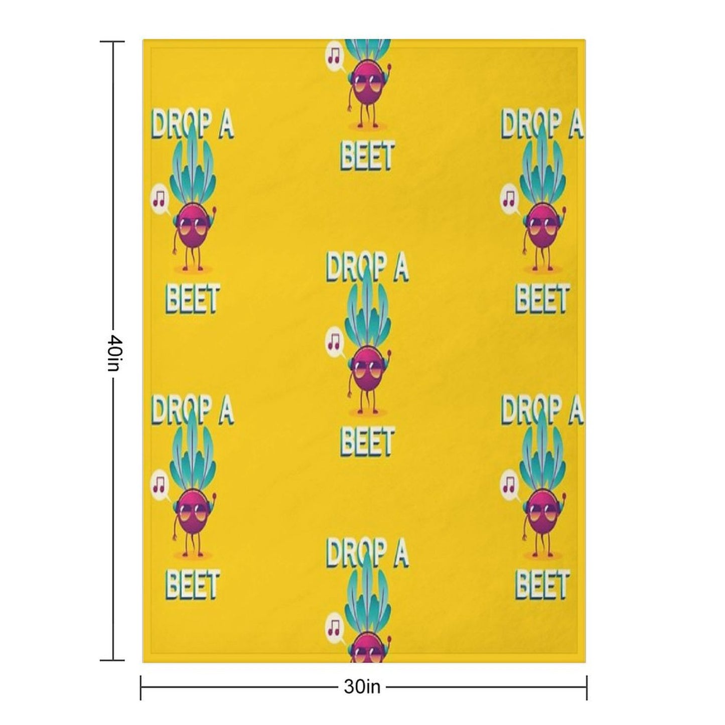 Drop A Beet Throw Blanket